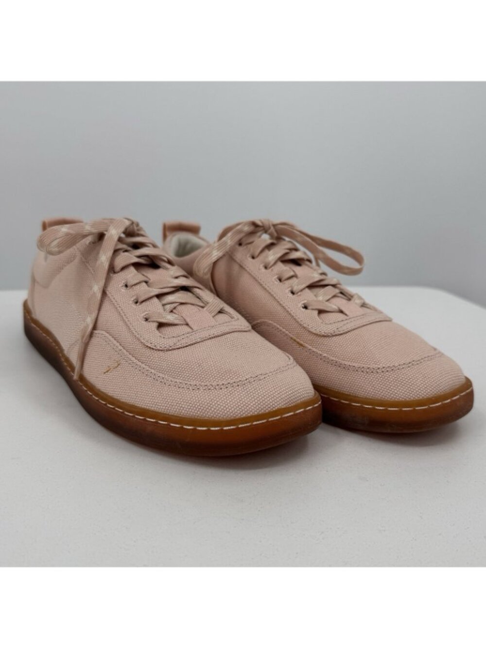 Everlane Tread Bare Sneaker size 10 Women's in Pink Canvas Classic Lace-up Shoes - Picture 2 of 10